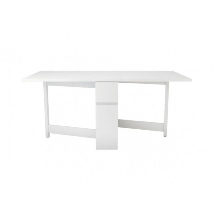 Mesa de comedor extensible Kungla Drop Leaf (blanco)